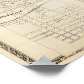 Poster Carte du comté de Perry, Nashville et Carmi (Coin)