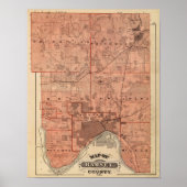 Poster Carte du comté de Ramsey, Minnesota (Devant)