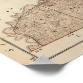 Poster Carte du comté de Scott, Minnesota (Coin)