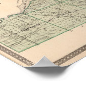 Poster Carte du comté de Starke avec Knox (Coin)