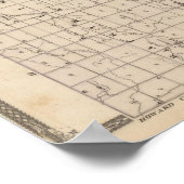 Poster Carte du comté de Tipton (Coin)