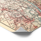 Poster Carte du comté de Westchester, New York (Coin)