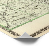 Poster Carte du comté de White (Coin)