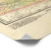 Poster Carte du Dakota (Coin)