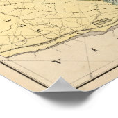 Poster Carte du district de Columbia, Washington (Coin)