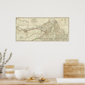 Poster Carte du district de Montréal, Bas-Canada (Cuisine)