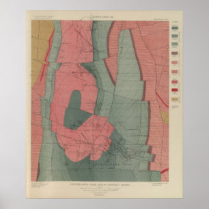 Poster Carte du district minier du parc Tourtelotte