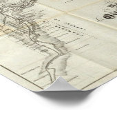 Poster Carte Du District Pétrolier Venango (Coin)