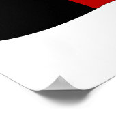 Poster Carte du drapeau de l'Afghanistan pleine taille (Coin)