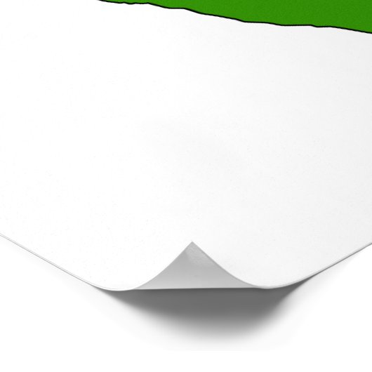 Poster Carte du drapeau de l'Inde pleine taille (Coin)