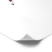 Poster Carte du drapeau des Philippines pleine taille (Coin)