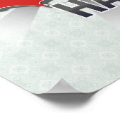 Poster Carte du Drapeau d'Haïti 2.0 (Coin)