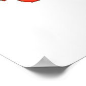 Poster Carte du drapeau éthiopien pleine taille (Coin)