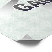 Poster Carte du drapeau gambien 2.0 (Coin)