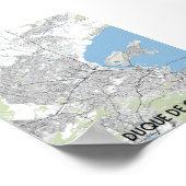 Poster Carte du Duque de Caxias Brésil (Coin)