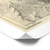 Poster Carte du fleuve Colorado 1858 (Coin)