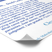 Poster Carte du foie des fermes angéliques (Coin)