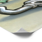 Poster Carte du Fort Worth TEXAS (Coin)