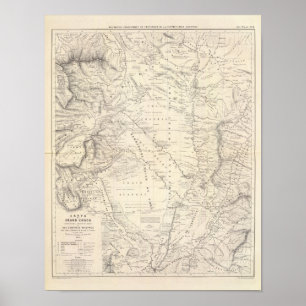 Poster Carte du Grand Chaco et des régions voisines