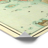 Poster Carte du Grand Trunk Pacific Railway 1910 (Coin)