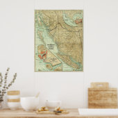 Poster Carte du Grand Trunk Pacific Railway 1910 (Cuisine)