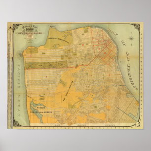 Poster Carte du Guide Britton et Rey