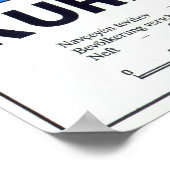 Poster Carte du Kurdistan (Coin)