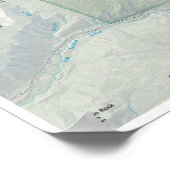 Poster Carte du lac Crater (Coin)