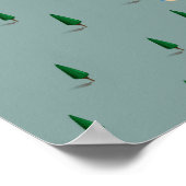 Poster Carte du lac George New York (Coin)