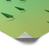 Poster Carte du lac Iliamna Alaska (Coin)