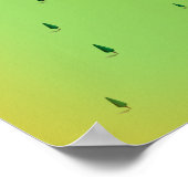 Poster carte du lac livingston Texas (Coin)