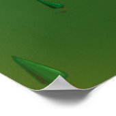 Poster Carte du lac Lyngby Danemark (Coin)