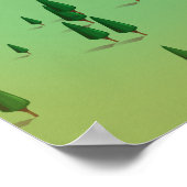 Poster Carte du lac Pend Oreille Idaho (Coin)