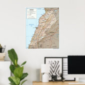 Poster Carte du Liban (2002) (Bureau à domicile)