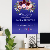 Poster Carte du lieu d'entrée mariage (Bureau à domicile)