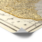 Poster Carte du Maine Atlas (Coin)