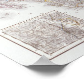 Poster Carte du Mexique (Coin)