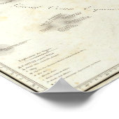 Poster Carte du Mexique (Coin)