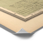 Poster Carte du Mexique (Coin)