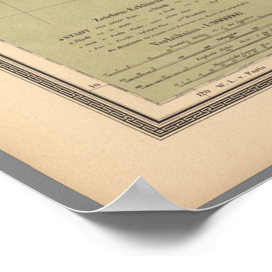 Poster Carte du Mexique (Coin)