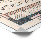 Poster Carte du Mexique ou de la Nouvelle Espagne | 1625 (Coin)