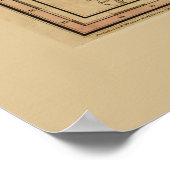 Poster Carte du Mexique par Henry Tanner (1846) (Coin)