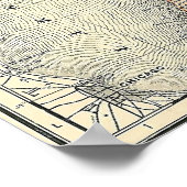 Poster Carte du Michigan 1901 (Coin)