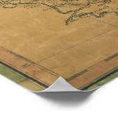 Poster Carte du Mississippi 1820 (Coin)