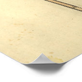 Poster Carte du Mississippi et de l'Alabama des années 18 (Coin)