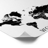 Poster Carte du monde (Coin)