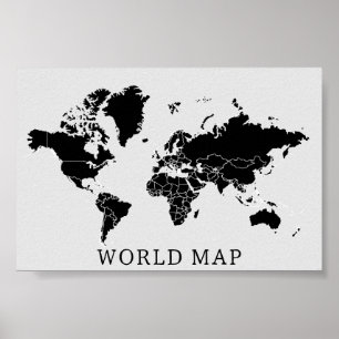 Poster Carte du monde