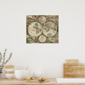 Poster Carte du monde (Cuisine)