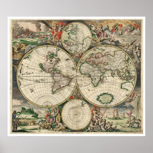 Poster Carte du monde (Devant)
