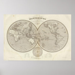 Poster Carte du monde